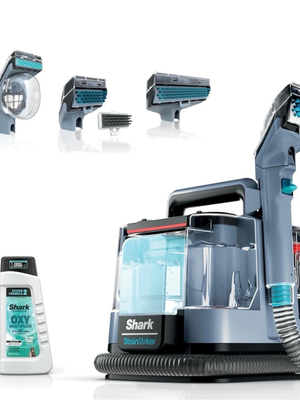Shark StainStriker Portable Deep Cleaner in White/Teal